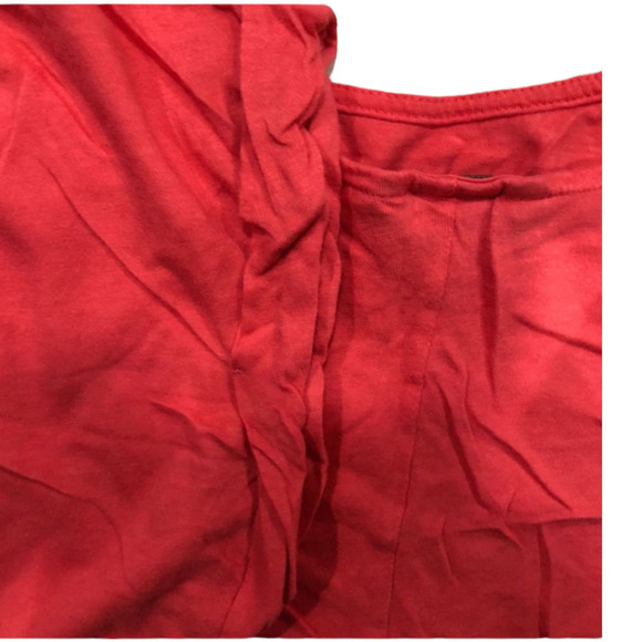 Moda International Pink Rolled Sleeve Dolman Oversized Crop Top Blouse Size XS - Picture 4 of 5